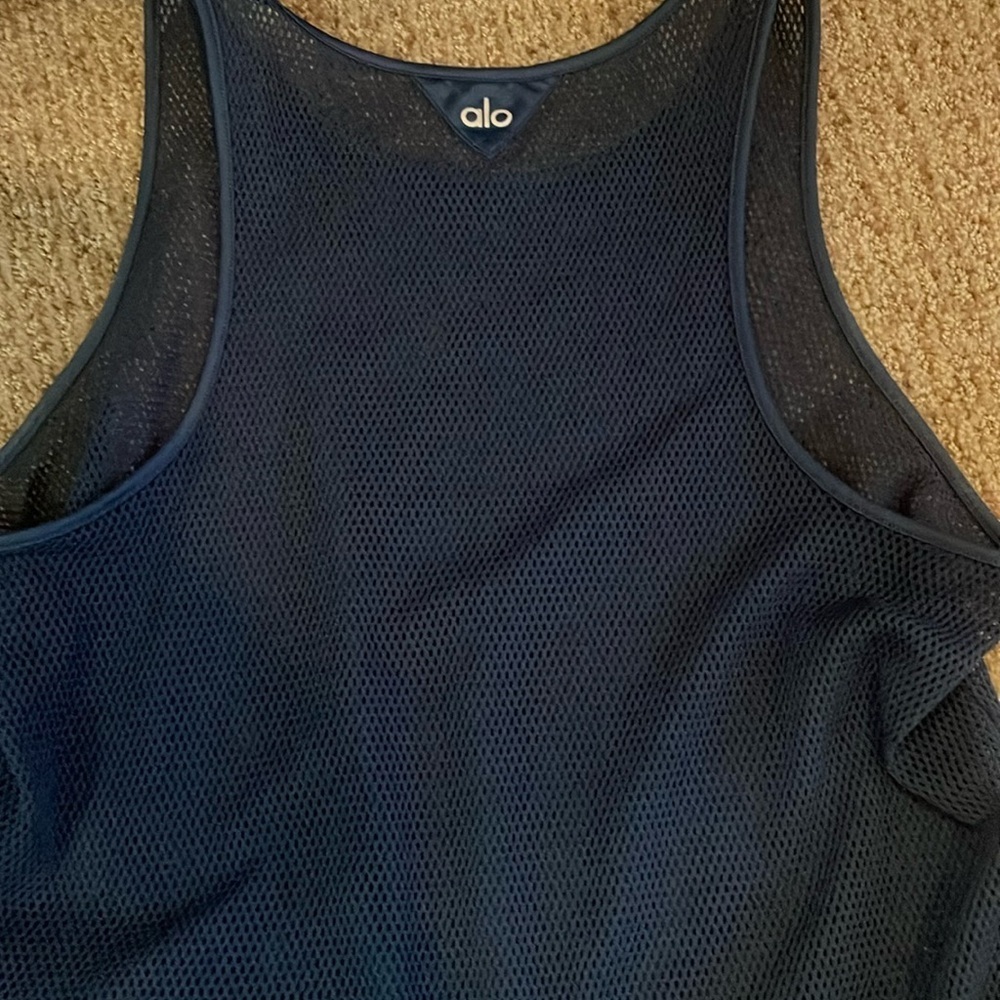ALO mesh tank navy will fit small and medium approximately